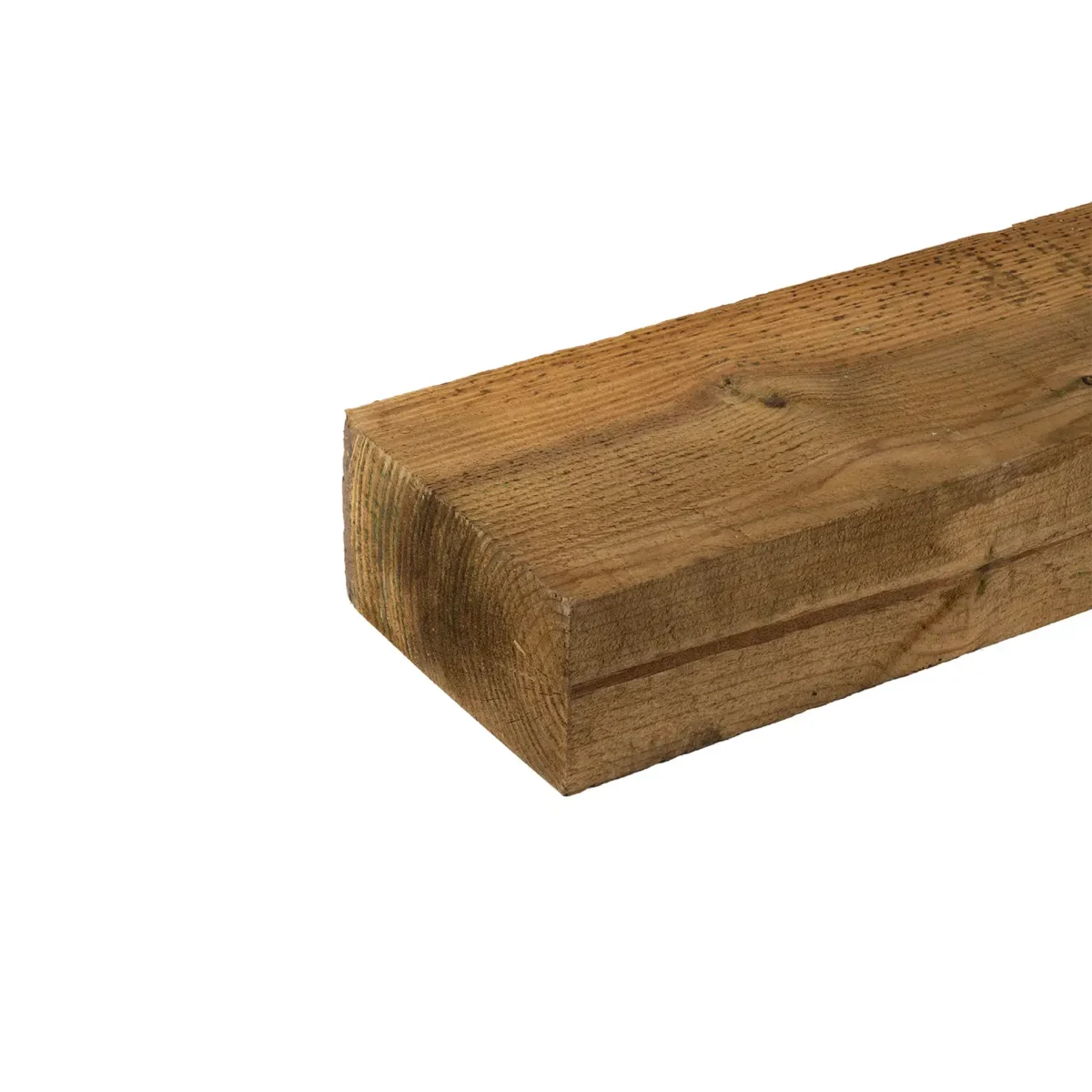 Traviesa de madera ecológica marrón para paisajismo