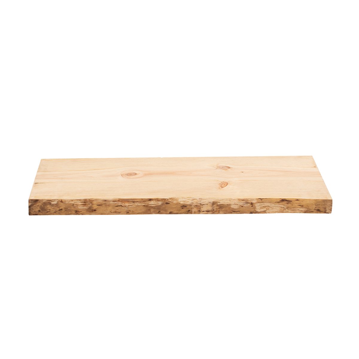 Banco de madera maciza con canto rústico