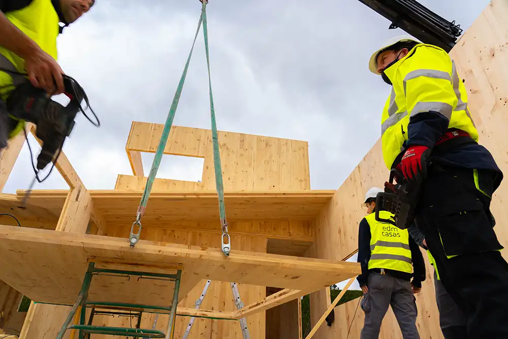 Construcción industrializada de edificio
