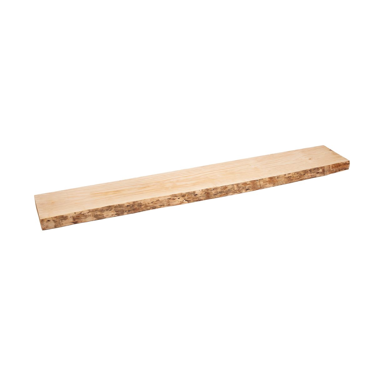 Tablón de madera maciza con canto rústico