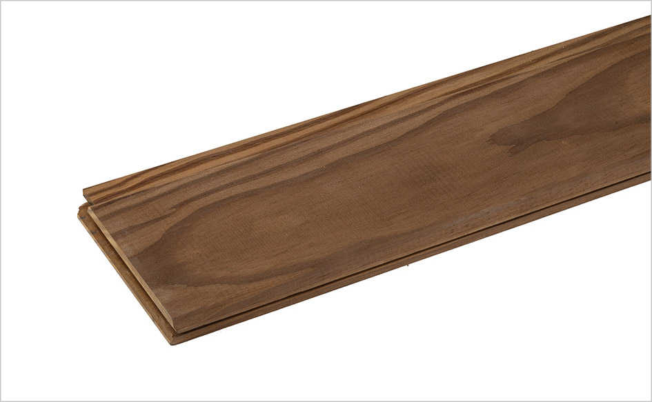 Lama de madera termotratada para uso en fachadas o suelos