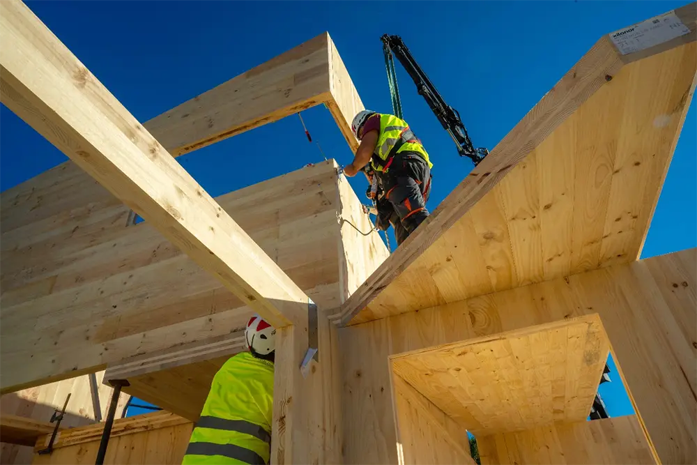 Características sobre la construción con madera estructural